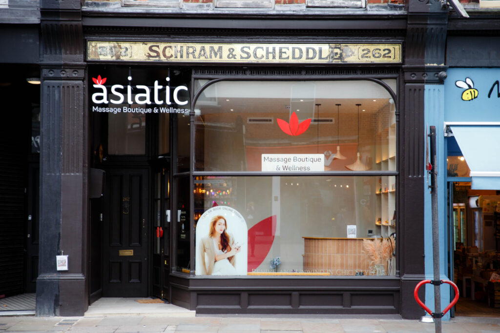 Newly Opened Asiatic Thai Massage Boutique with a Captivating Shop Front.