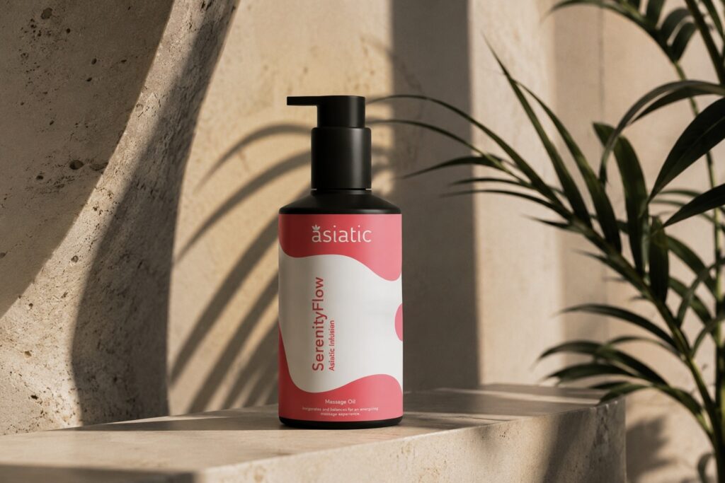 Asiatic massage oil for summer massage packages in London.