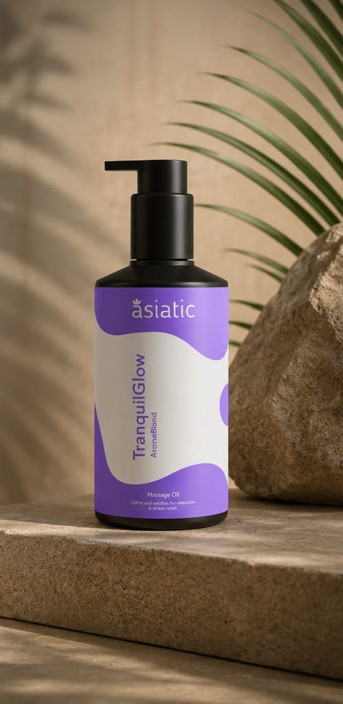 TranquilGlow aromatherapy massage oil is used in the Pure Calm package for a slower and more peaceful treatment experience.