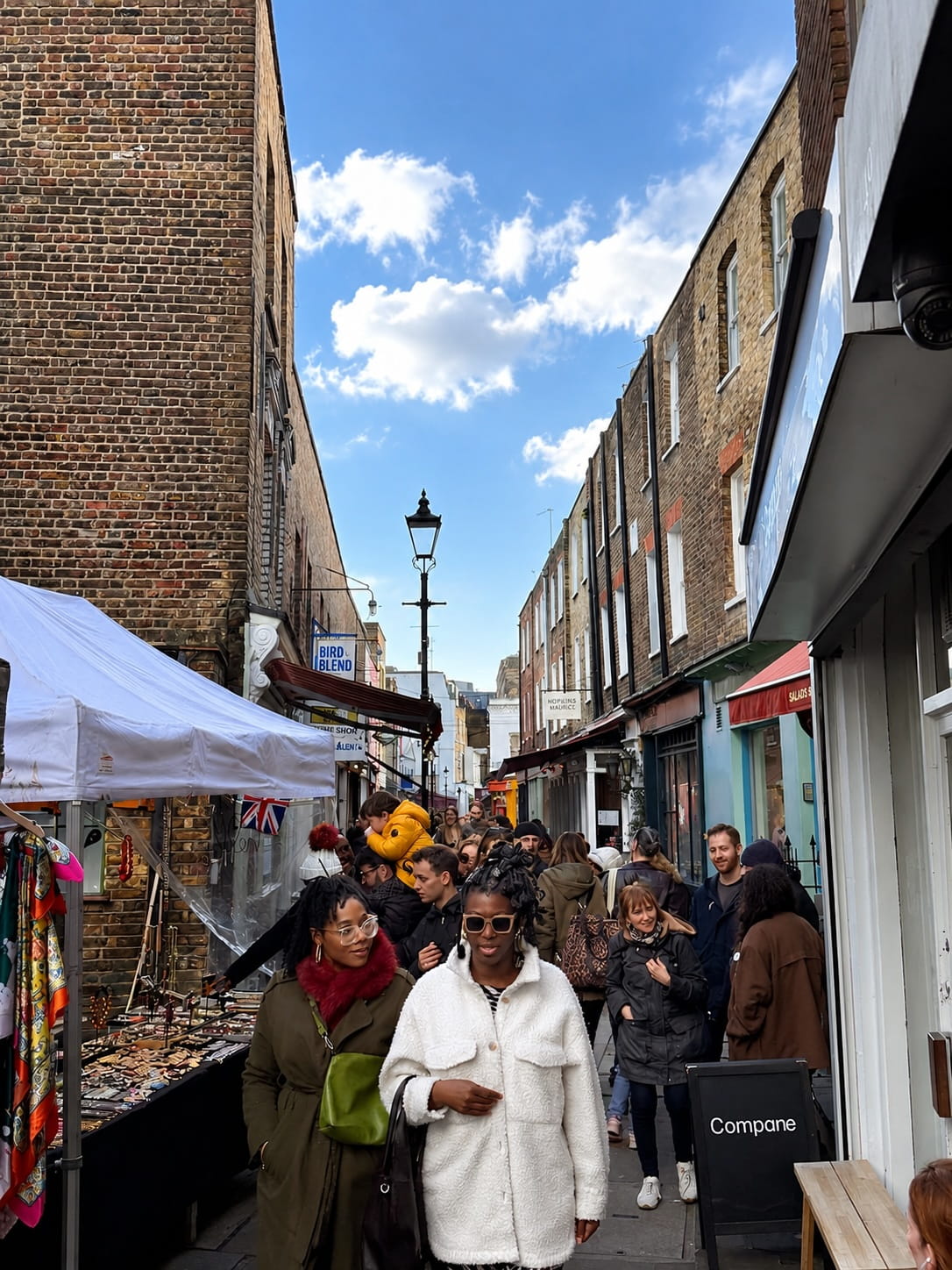Camden Passage near Asiatic Thai massage and  Angel station in Islington.