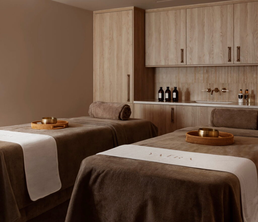 Luxury massage in Mayfair’s Yatra therapy room.