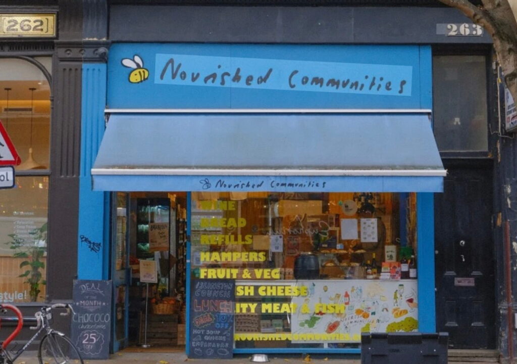 Nourished Community is a local veggie shop on Upper Street, near the second branch of Asiatic Thai Massage.