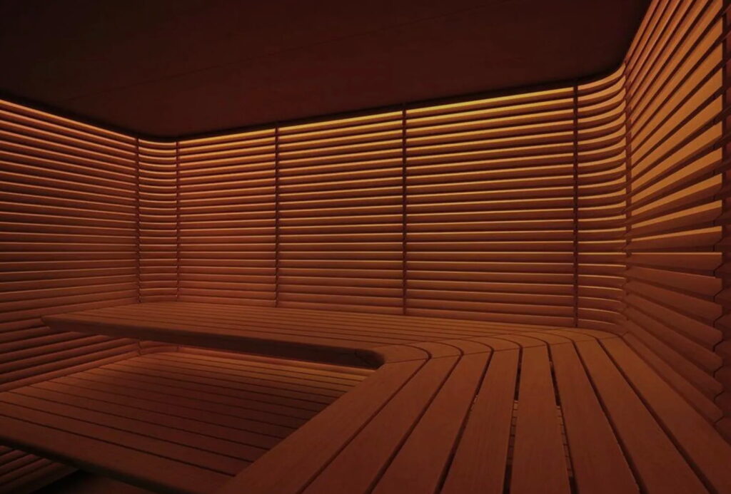 Inside the Reset Sauna Upper Street N1 branch.
