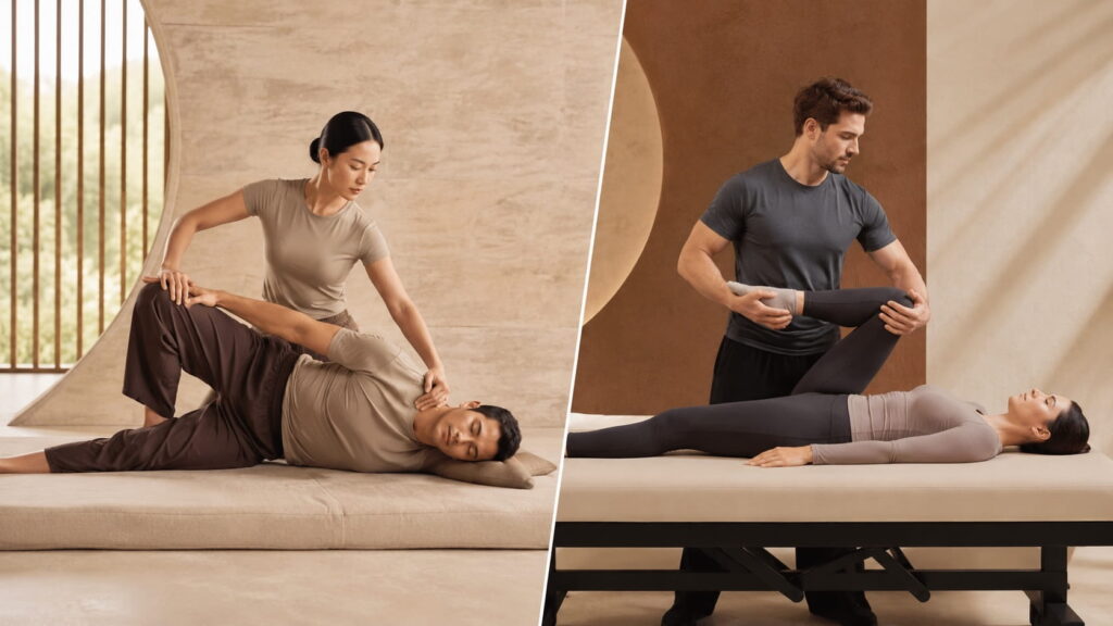 Thai Yoga Massage with assisted stretching at Asiatic in London